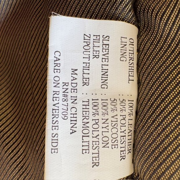 Vintage Walden Mens Brown Leather Bomber Jacket Excellent Cond Size Large - Picture 10 of 13